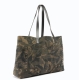 PINKO borsa shopper in suede con stampa camouflage
