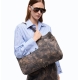 PINKO borsa shopper in suede con stampa camouflage