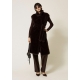 TWIN SET gilet lungo in pelliccia