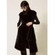 TWIN SET gilet lungo in pelliccia