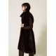 TWIN SET gilet lungo in pelliccia