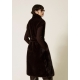 TWIN SET gilet lungo in pelliccia