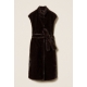TWIN SET gilet lungo in pelliccia