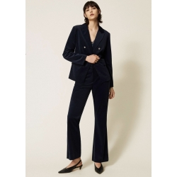 TWIN SET pantalone in velluto