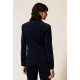 TWIN SET Giacca blazer in velluto blu