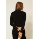 TWIN SET giacca in maglia nera