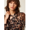 TWIN SET Camicia in stampa animalier