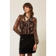 TWIN SET Camicia in stampa animalier