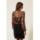 TWIN SET Camicia in stampa animalier