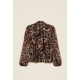 TWIN SET Camicia in stampa animalier