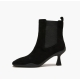 EMANUELLE VEE tronchetto nero in suede