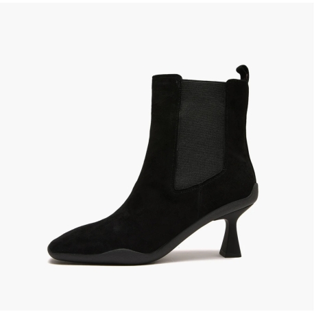 EMANUELLE VEE tronchetto nero in suede