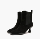 EMANUELLE VEE tronchetto nero in suede