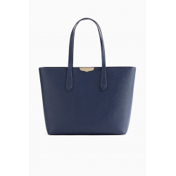 TWIN SET borsa pelle saffiano blu