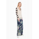 TWIN SET pantalone palazzo stampa
