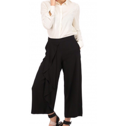 MANILA GRACE pantalone rouches