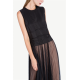 TWIN SET abito lungo tulle