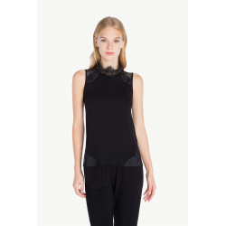 TWIN SET top pizzo