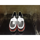 POLLINI mocassino nero/bianco/rosso