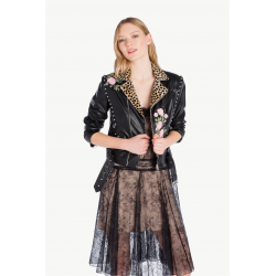 TWIN SET chiodo ricamo