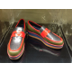 POLLINI mocassino verde/blu/rosso