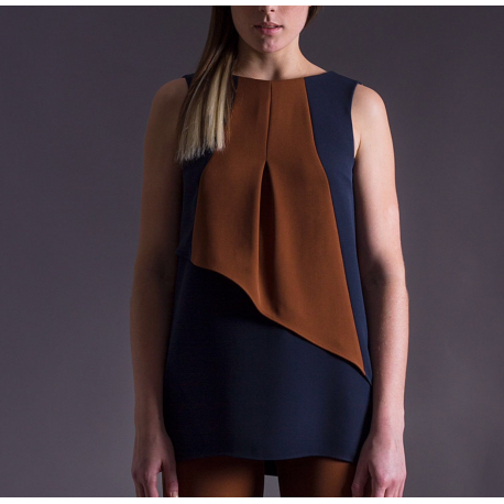 1ONE casacca ruggine/blu
