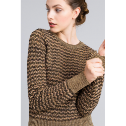 TWIN SET maglia jacquard lurex