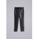 TWIN SET leggings in similpelle con perle