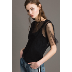 TWIN SET blusa in tulle