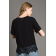 TWIN SET blusa strass e pizzo