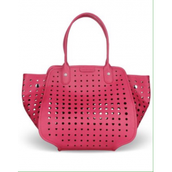 MOSCHINO shopping pelle fuxia