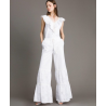 TWIN SET pantalone in sangallo