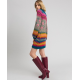 TWIN SET abito jacquard multicolor