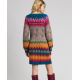 TWIN SET abito jacquard multicolor