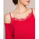 TWIN SET maglia con raso