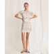 TWIN SET abito in pizzo con ricamo