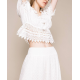 TWIN SET top macramé