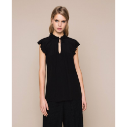 TWIN SET top in crèpe