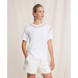 TWIN SET t-shirt con frange