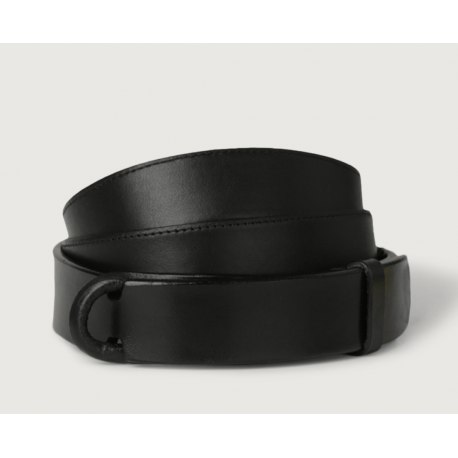 ORCIANI cintura nobuckle nera