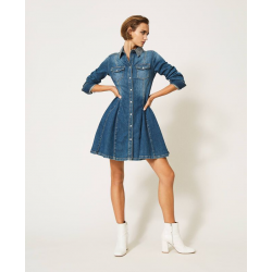 TWIN SET abito in jeans