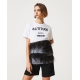 TWIN SET t-shirt con piume