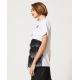 TWIN SET t-shirt con piume