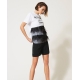 TWIN SET t-shirt con piume