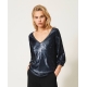 TWIN SET blusa paillettes