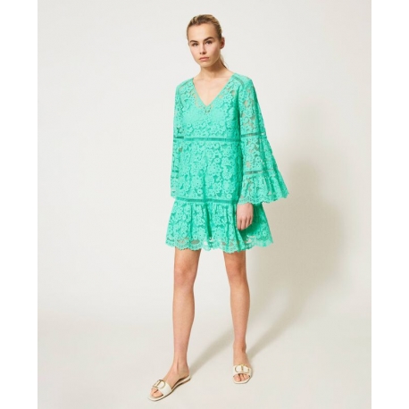 TWIN SET abito in pizzo