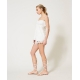 TWIN SET top in pizzo macramé