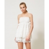 TWIN SET top in pizzo macramé