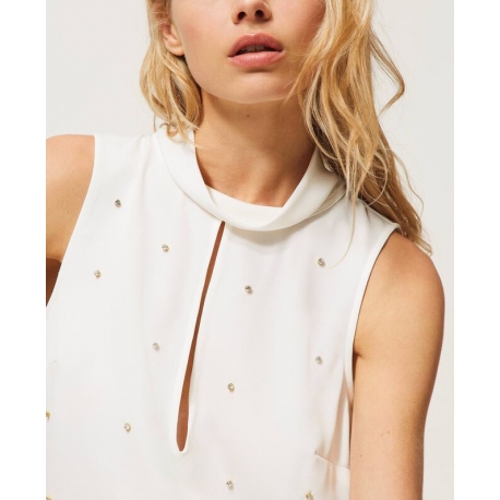 TWIN SET top ricamo