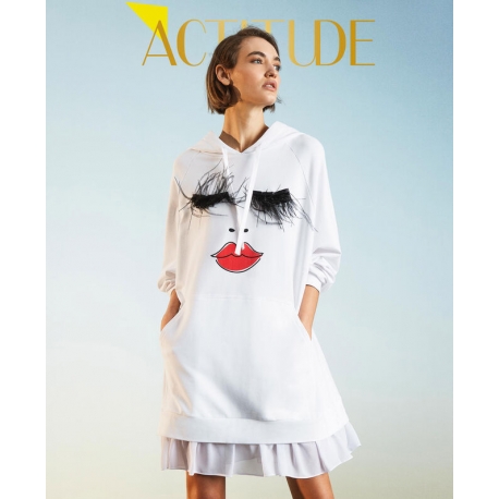 TWIN SET maxi felpa/abito